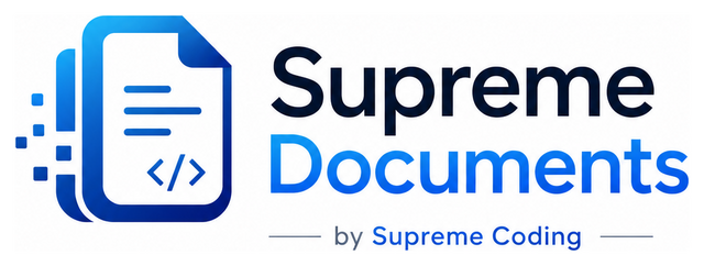 Supreme Documents by Supreme Coding